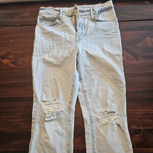 Good American 6/28 Light Wash Jeans